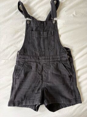 Cotton On Black Short Overalls